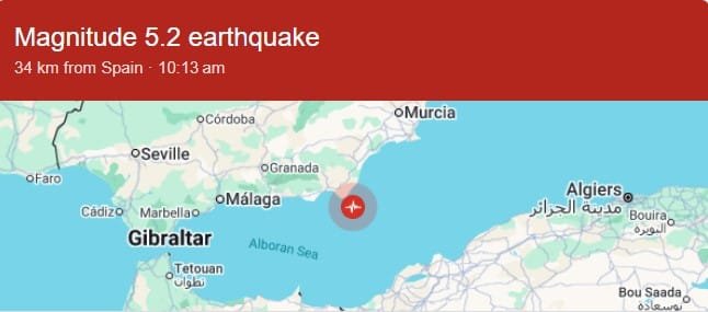 Spain Earthquake Today